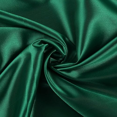 Miniatura 9 de SARVAM FASHION Tela de satén de 5 yardas, color liso para vestidos de novia, manualidades de moda, disfraces, decoración, satén sedoso, 44 pulgadas