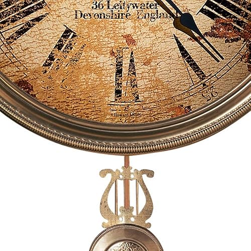 Miniatura 4 de Howard Miller JH Gould and Co III - Reloj de pared 620-441 - Péndulo de latón antiguo de 15 pulgadas con ahorro automático de luz diurna y