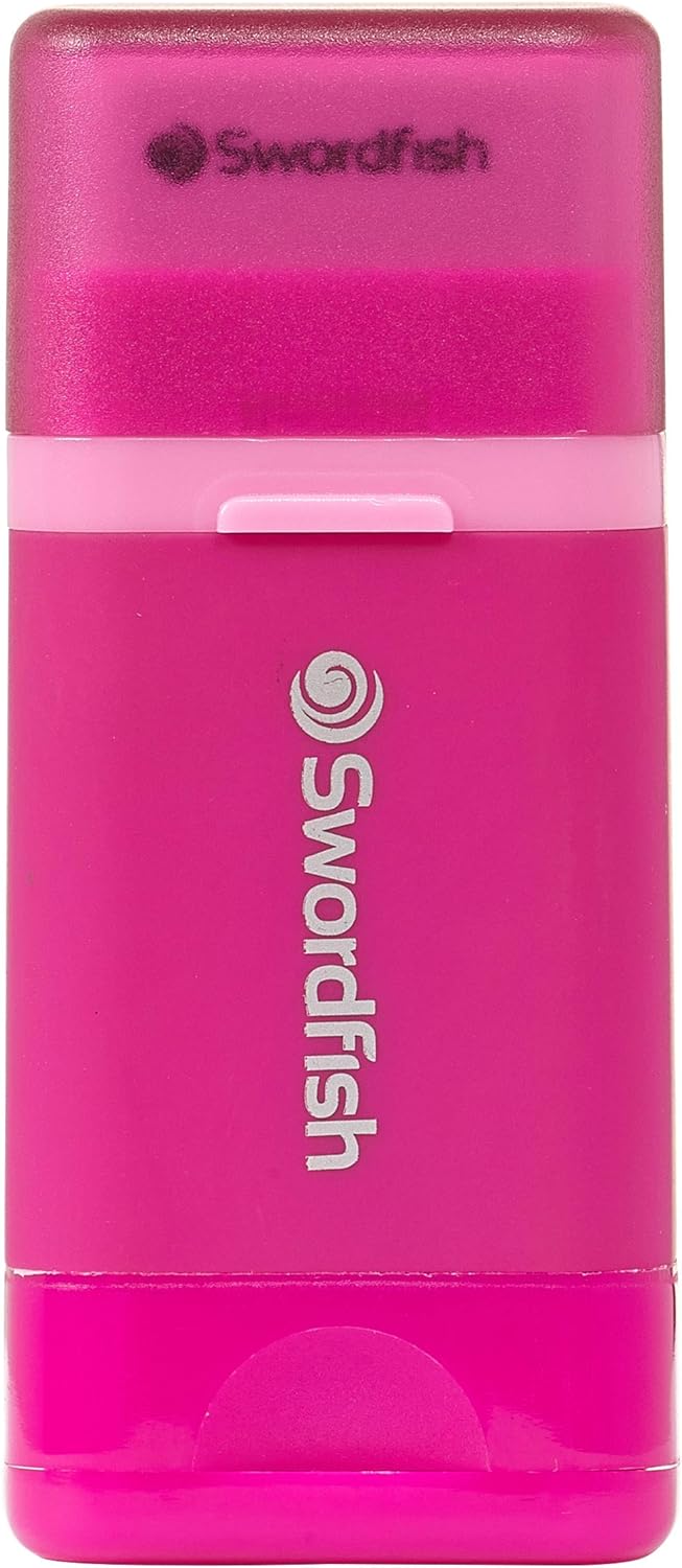 Combo Pencil Sharpener with Mess-Free Canister and Eraser [Pack of 1] Pink [40365]