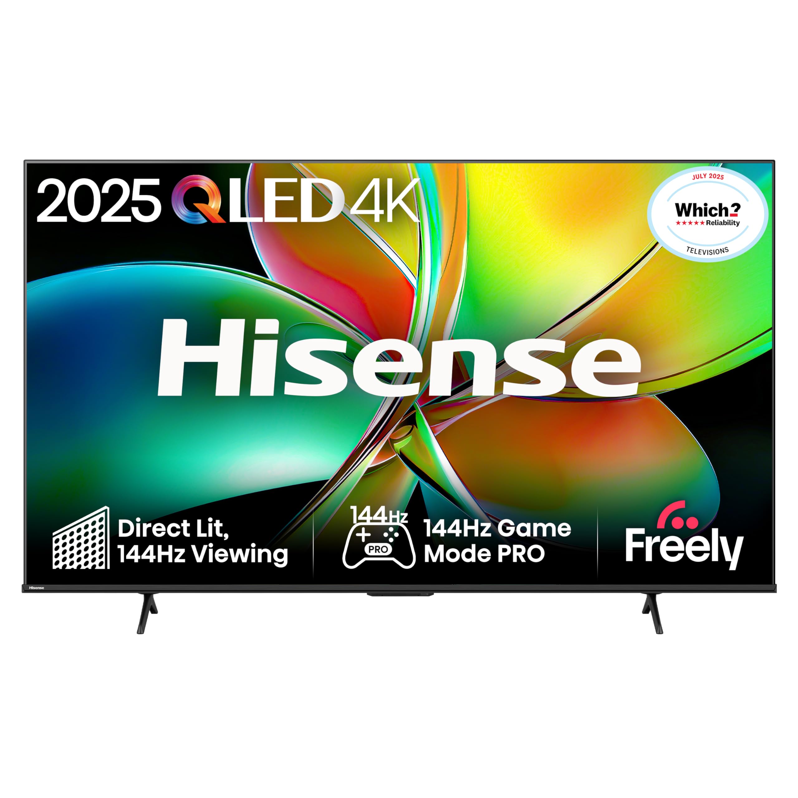 Hisense 85" 85E78QTUK PRO 144Hz QLED Smart AI TV - Hi-View AI Engine, 144Hz Game Mode PRO, Dolby Atmos, Quantum Dot Colour with Freely, Disney +, YouTube, Netflix [Energy Class E]