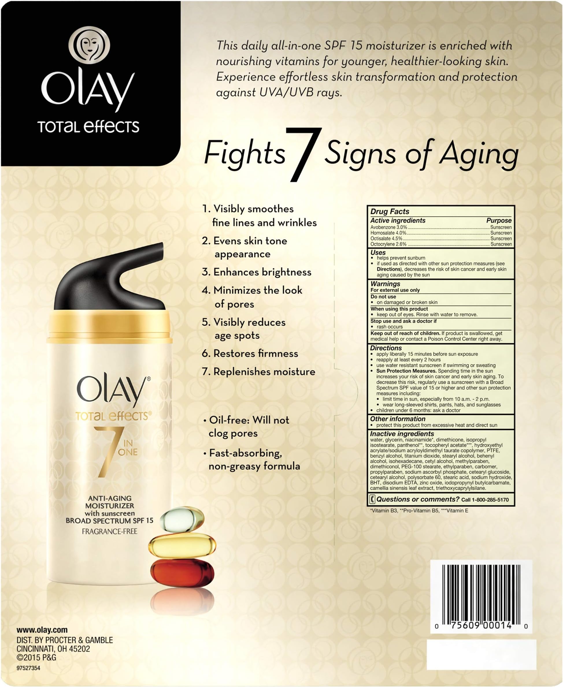 Olay Total Effects 7-in-1 Anti-aging UV Moisturizer