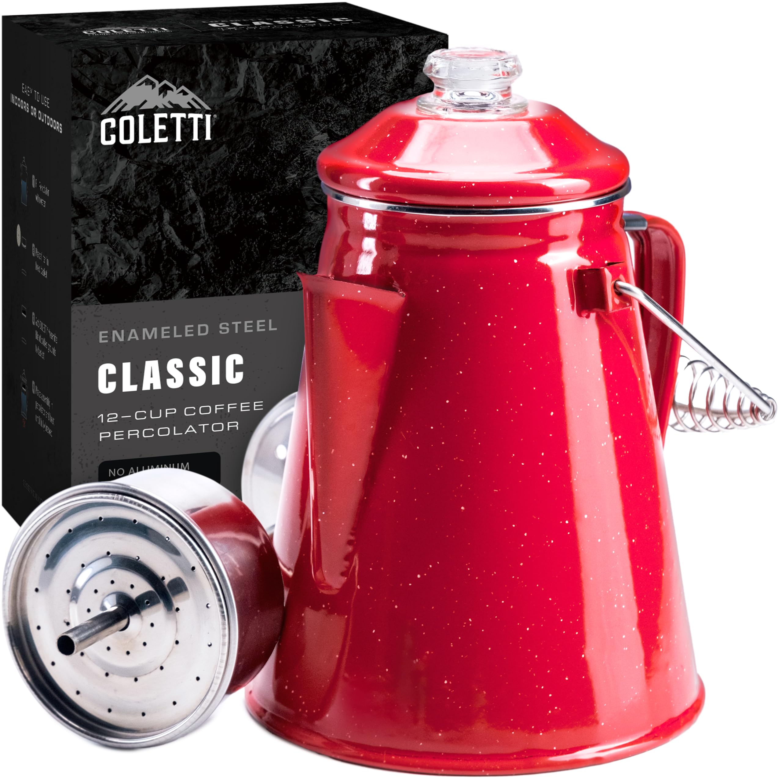Amazon.com | COLETTI Classic Percolator Coffee Pot — The Most