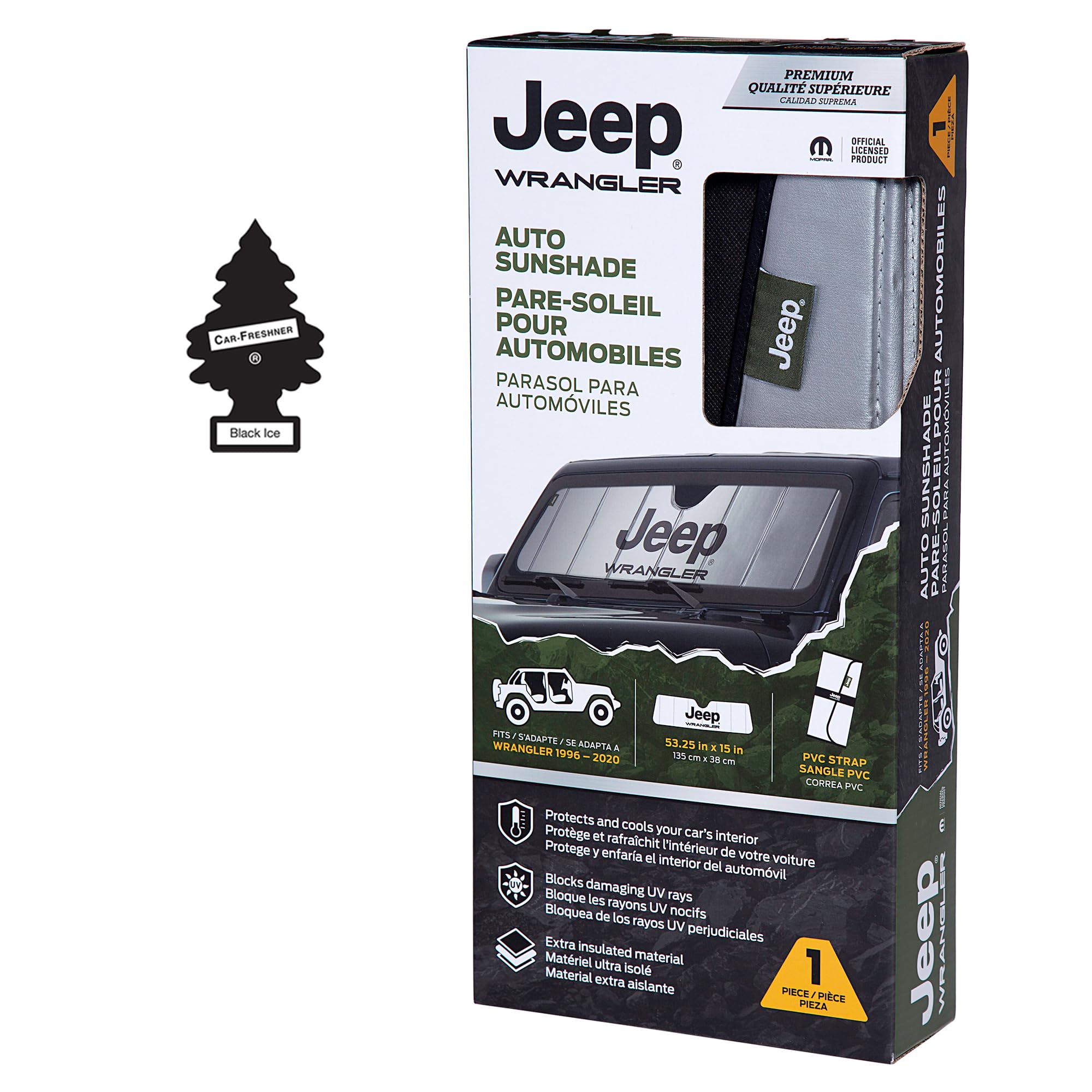 Parasole auto su misura per Jeep Wrangler