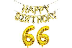 66 Birthday Decorations for Women: Celebrate in Style with SHUNTAI's Premium Decor Kit