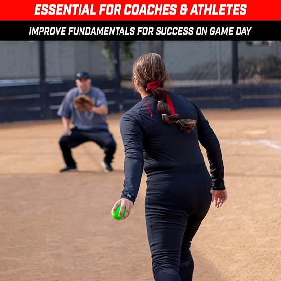 GoSports Plyometric Weighted Balls for Baseball & Softball Training 6 Pack - Choose Pro or Elite Set