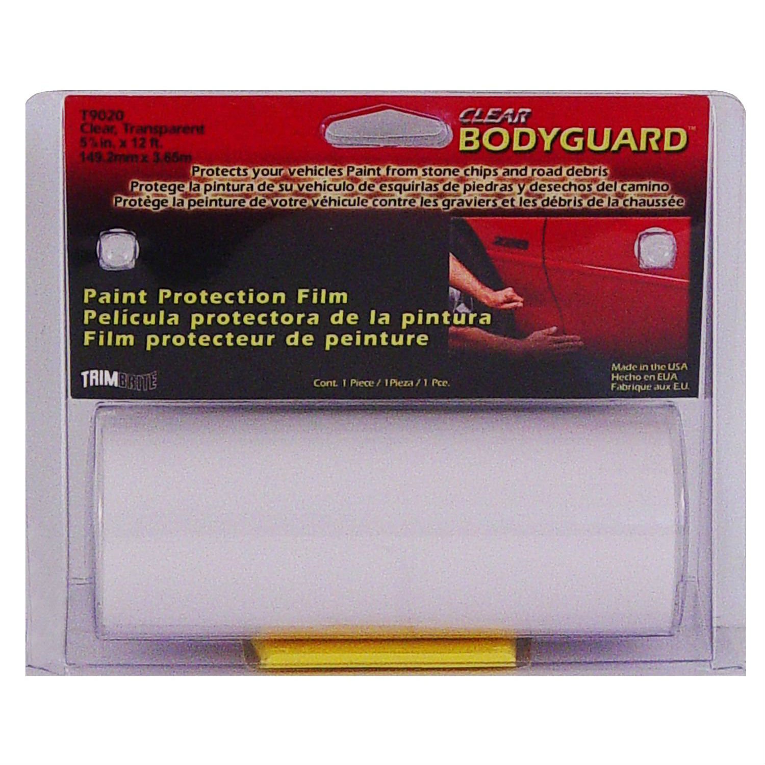 Filme Protetor Transparente Trimbrite BodyGuard 12' x 5 7/8" - Proteção Lisa para Carros