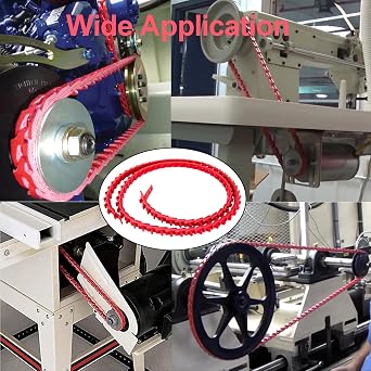 Adjustable V Belt 1/2, 1/2 Link Belt, 1/2 Inch x 5 Feet A Type 1/2 V Belt, Power Twist V Belt for Lathes, Table Saws and Other Woodworking Tool