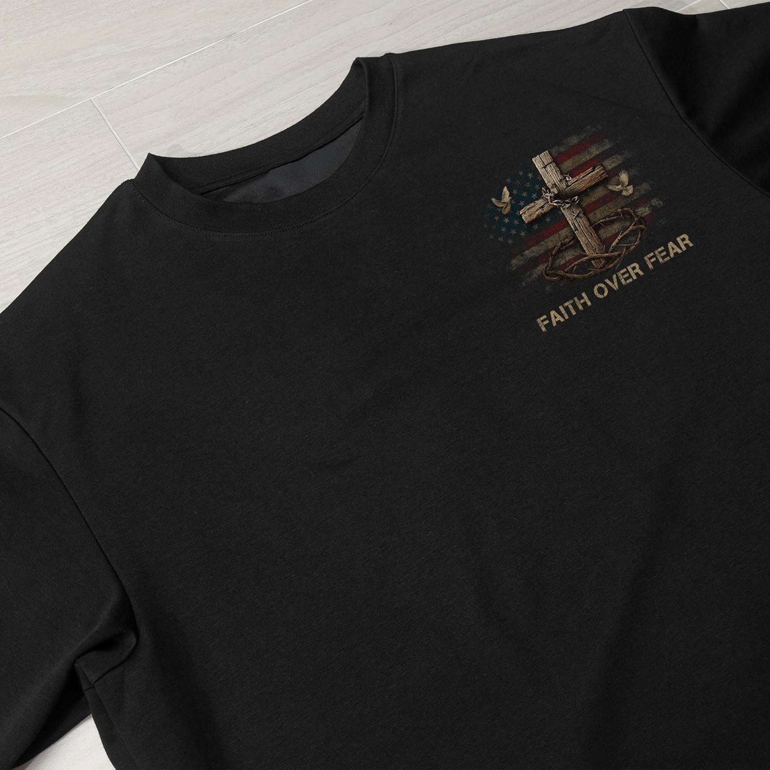 One Nation Under God T Shirt, Cross Shirt, Christian Shirts for Men, Religious Shirts for Men