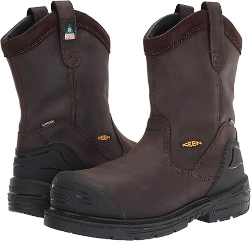 Miniatura 7 de KEEN Utility Botas de trabajo CSA Philadelphia Wellington de 8 pulgadas con punta de acero compuesto impermeable para hombre