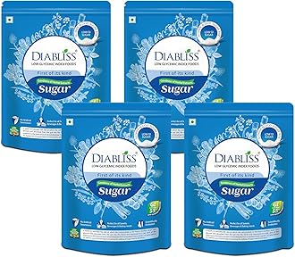 Diabliss Sugar 500g Pouch- Low Glycemic Index (GI) - Pack of 4 Combo Pack