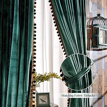 ベルベットカーテン ディープグリーン ベルベット フォレスト グリーン カーテン