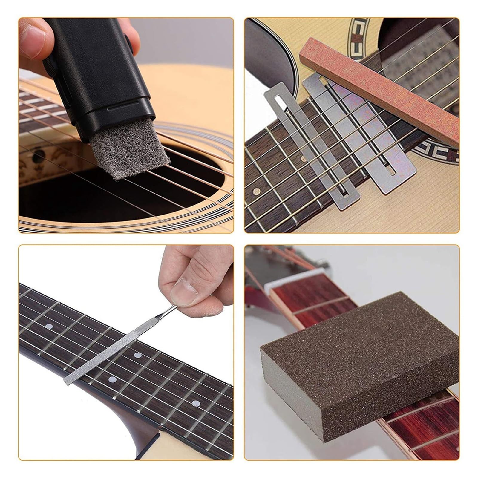 Profesjonalne Narzędzia Do Produkcji Gitar 54 Częściowy Zestaw Narzędzi Do Robienia I Naprawy Gitar Akcesoria Lutnicze Do Instrumentów Strunowych