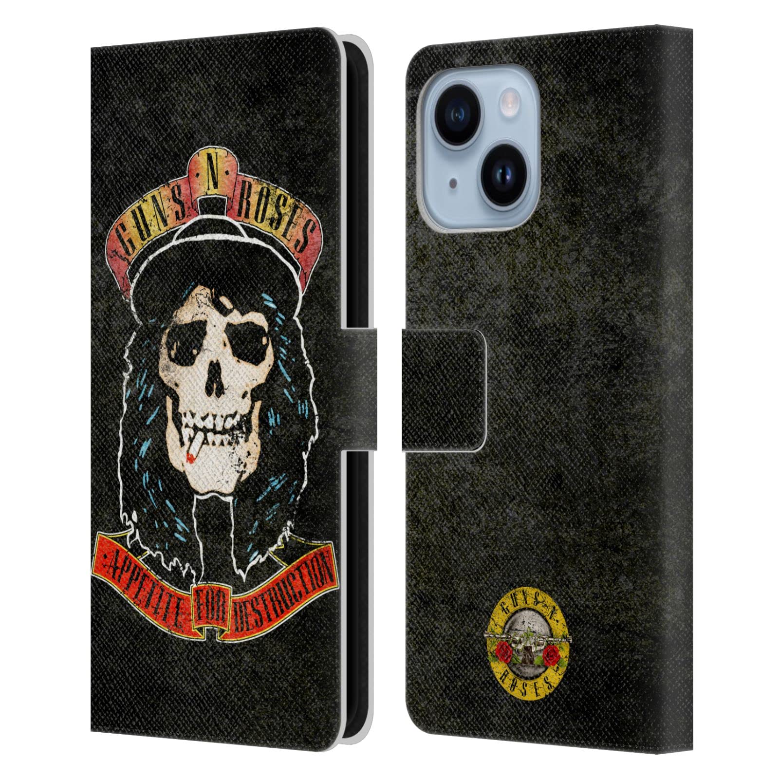 Housse cuir iPhone 14 Plus Guns N' Roses finition vintage Stradlin - 7