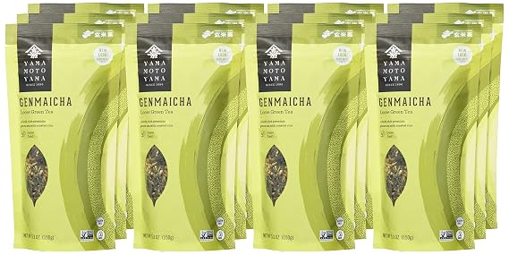 Yamamotoyama Genmai Cha Loose Green Tea 5.3oz (Pack of 12)