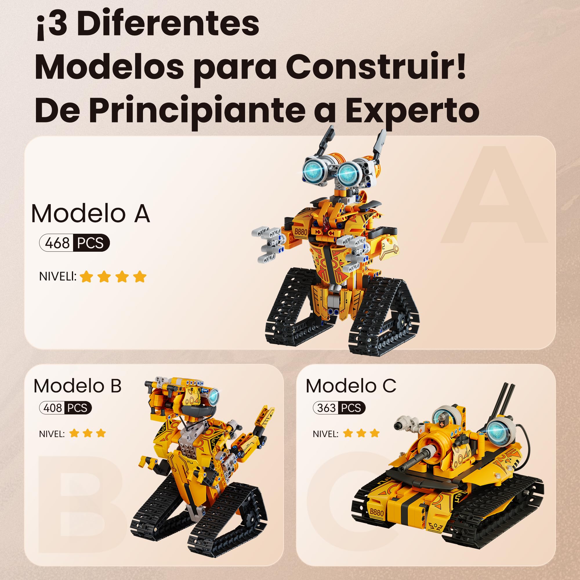 Sillbird Kit de Construcción de Robots con Control Remoto | Regalos para Niños de 8-12, Set de Juguetes de Codificación Robótica para Niños y Adolescentes, 468 Piezas