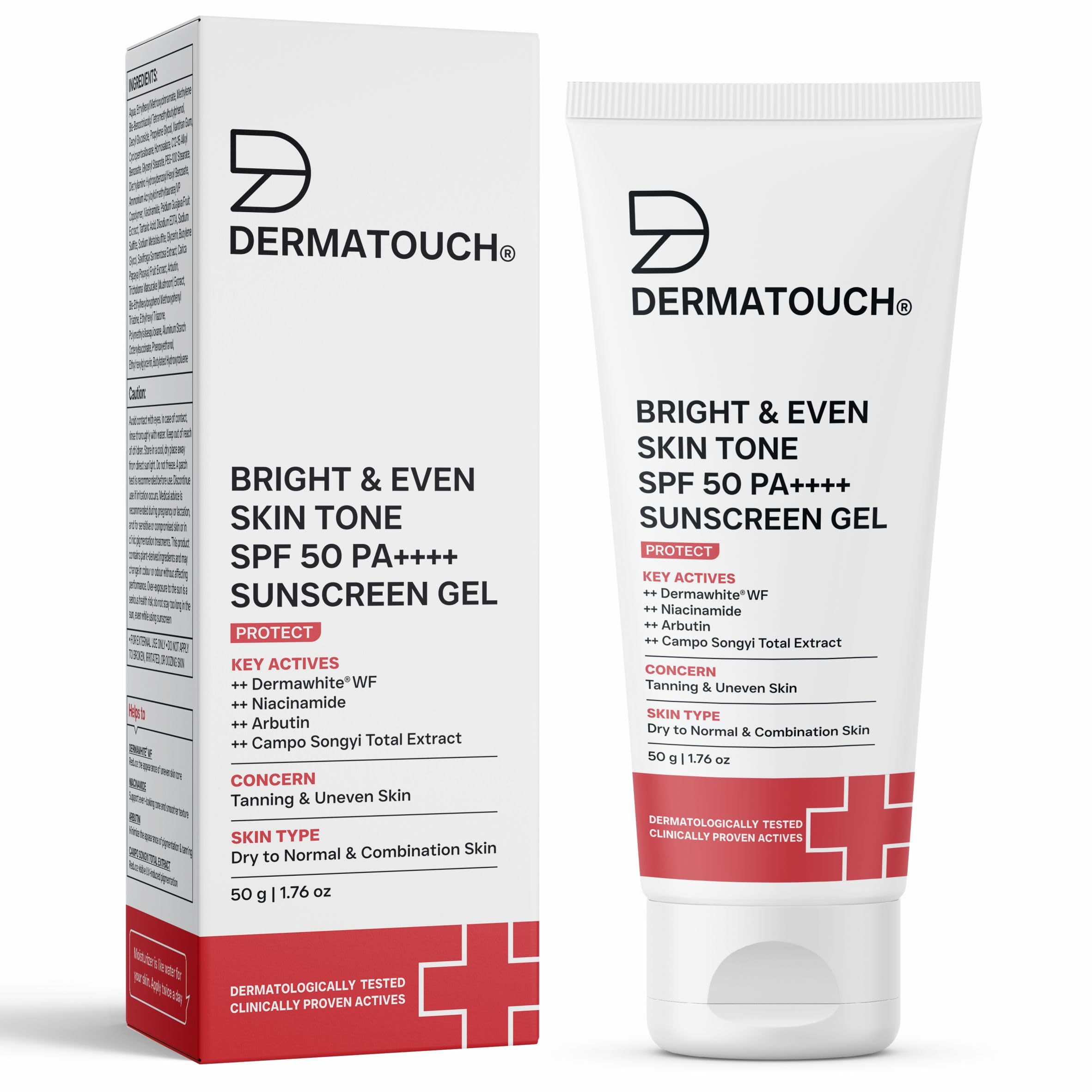 DERMATOUCH Bright Sunscreen SPF 50 - Even Skin Tone -1 DERMATOUCH Bright Sunscreen SPF 50 - Even Skin Tone -1