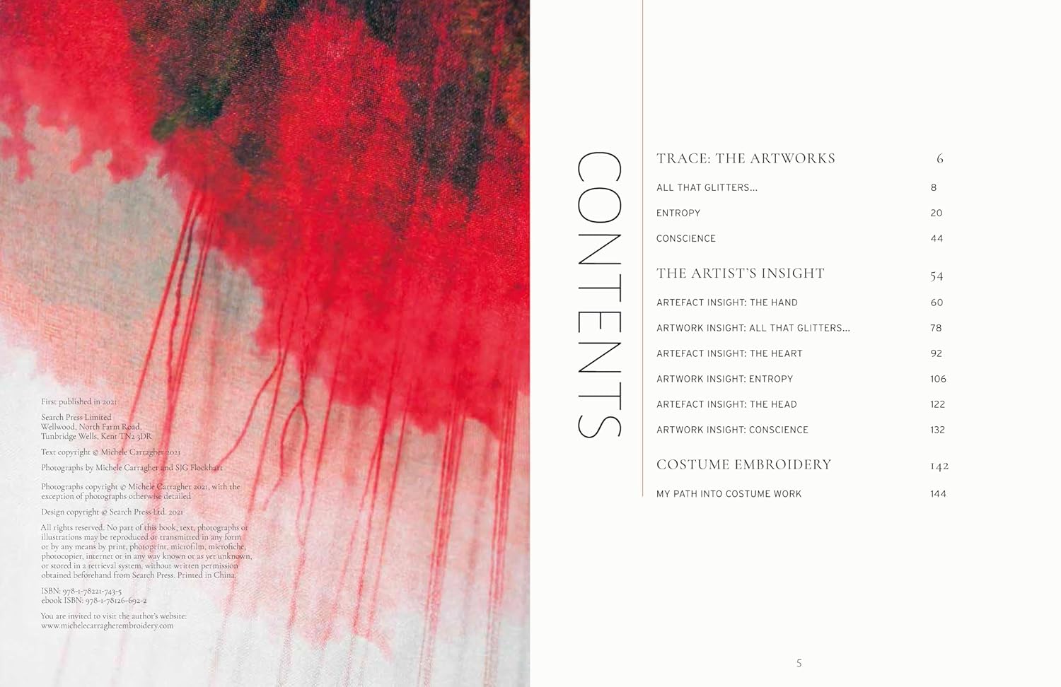 Trace - The Embroidered Art of Michele Carragher      Hardcover – October 12, 2021