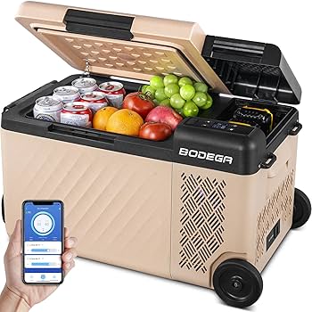 Amazon.co.jp: BODEGA ポータブル冷蔵庫 19L バッテリー内蔵可能