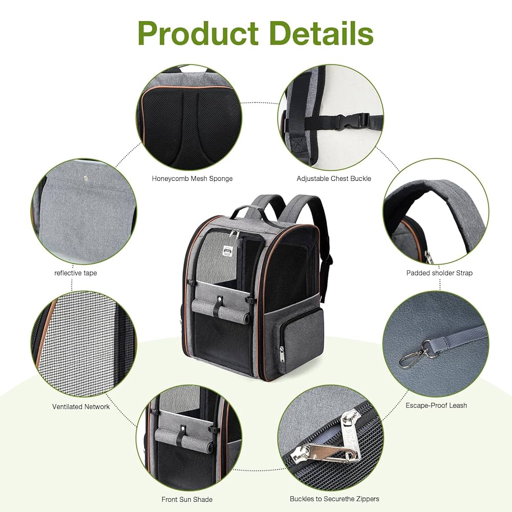Amazon.com : Lekebobor Extra Large Cat Backpack Carrier
