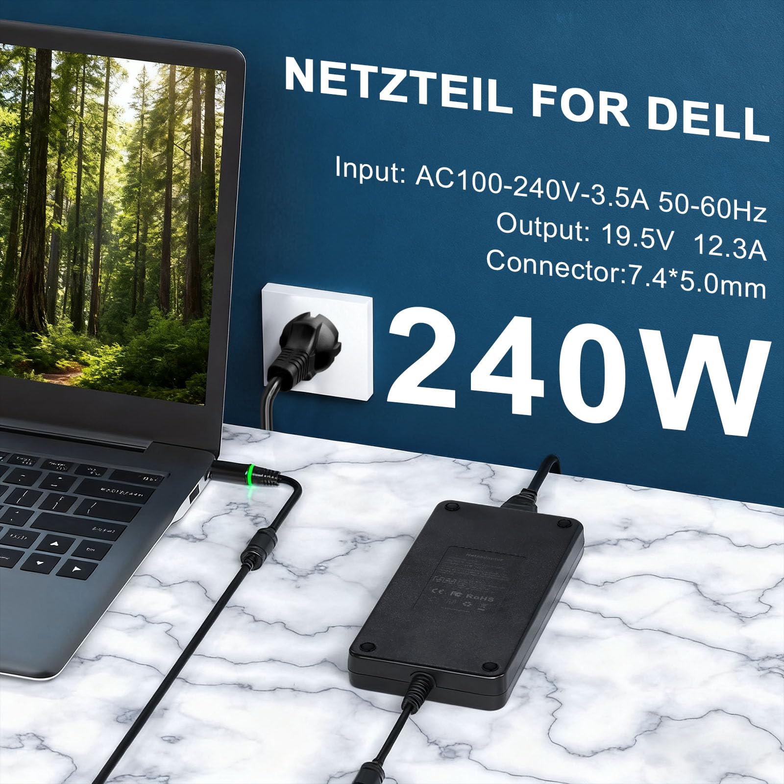 Cargador para portátil de 240 W