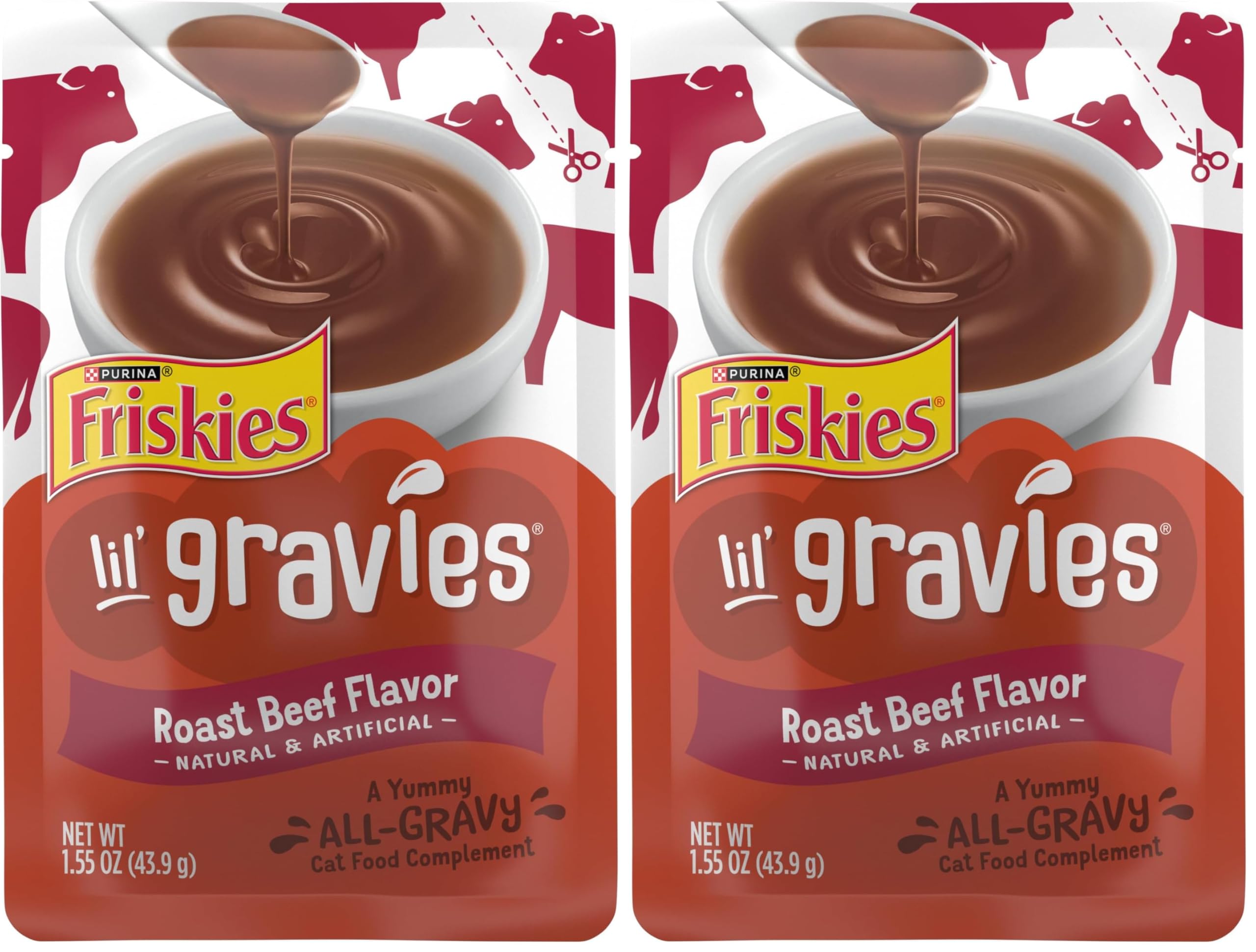 Amazon.com : Friskies Purina Lil' Gravies Roast Beef Flavor Cat