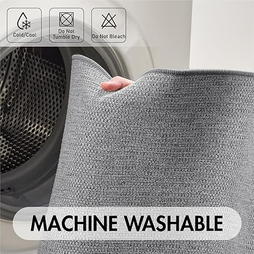 Miniatura 6 de MIULEE Juego de 2 alfombras de baño ultrafinas, de goma para baño, antideslizantes, de secado rápido, absorbentes, lavables a máquina, se ajustan