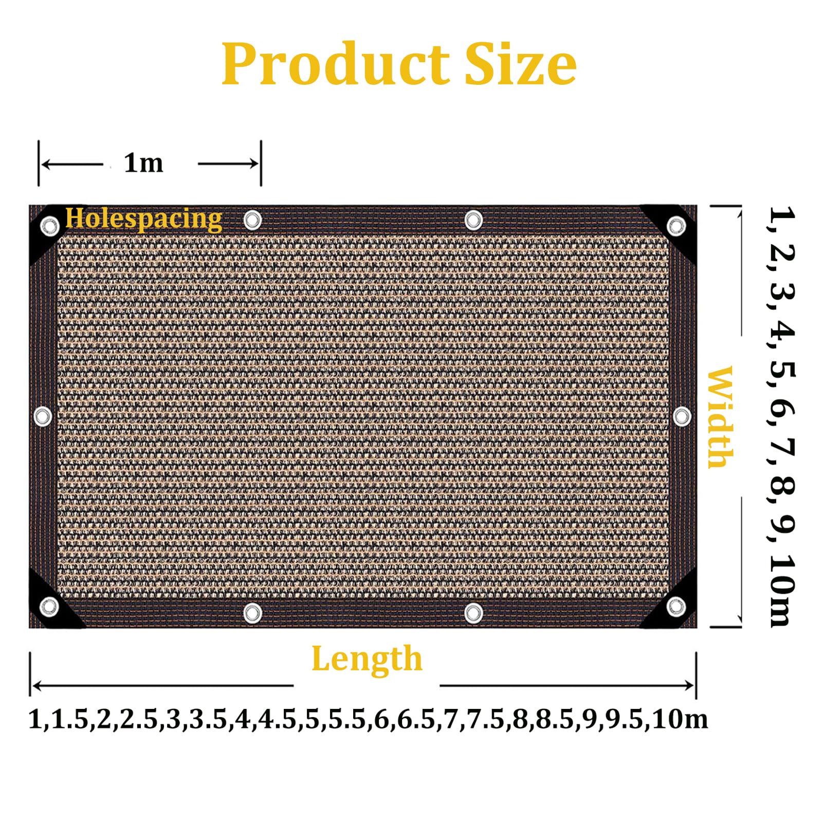 Genérico Malla De Sombra con Ojales,80% Red De Sombra,Transpirable,Cortavientos con Protección UV,Ideal para Cubiertas De Patio, Invernaderos, Jardines, Exteriores Y Techos,Negro,4x8.5m