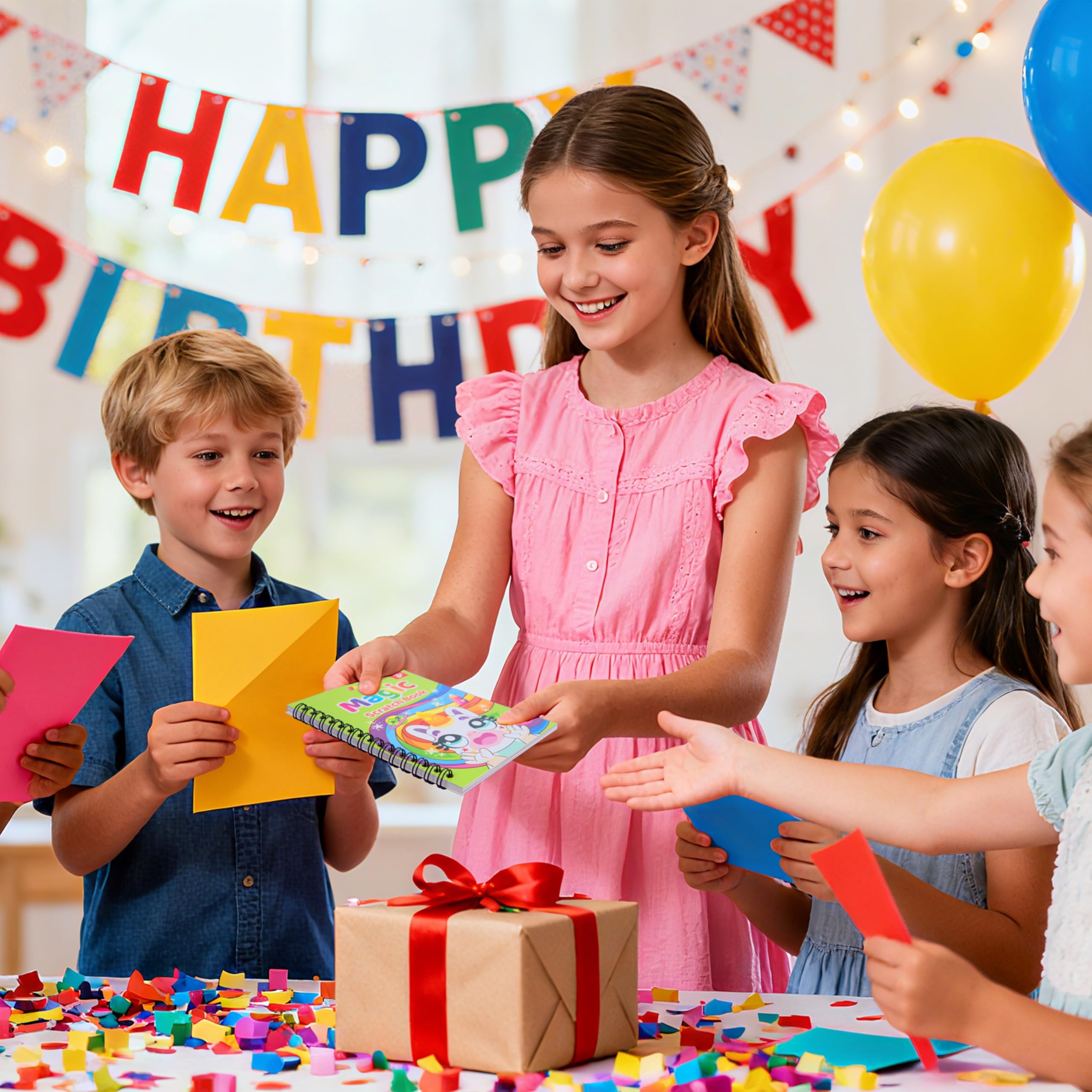 JOYIN 24 Stück Rubbel-Notizbuch, Regenbogen-Kunst-Notizbuch, Partygeschenke für Kinder, Kunst-Bastelset, Goodie-Tütenfüller für Mädchen und Jungen, Rückgabe-Geschenke für Geburtstag