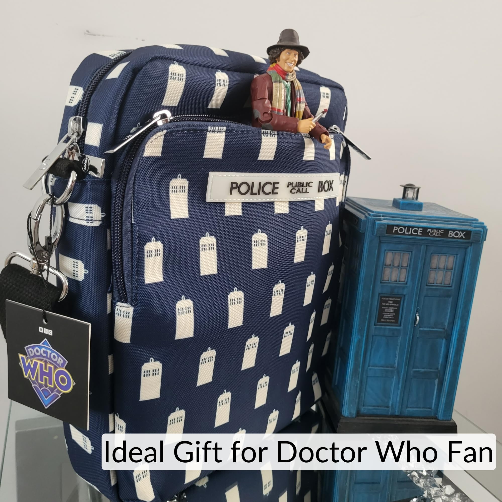 DOCTOR WHO Sac Bandoulière TARDIS - Docteur Who Officiel Sac Messenger