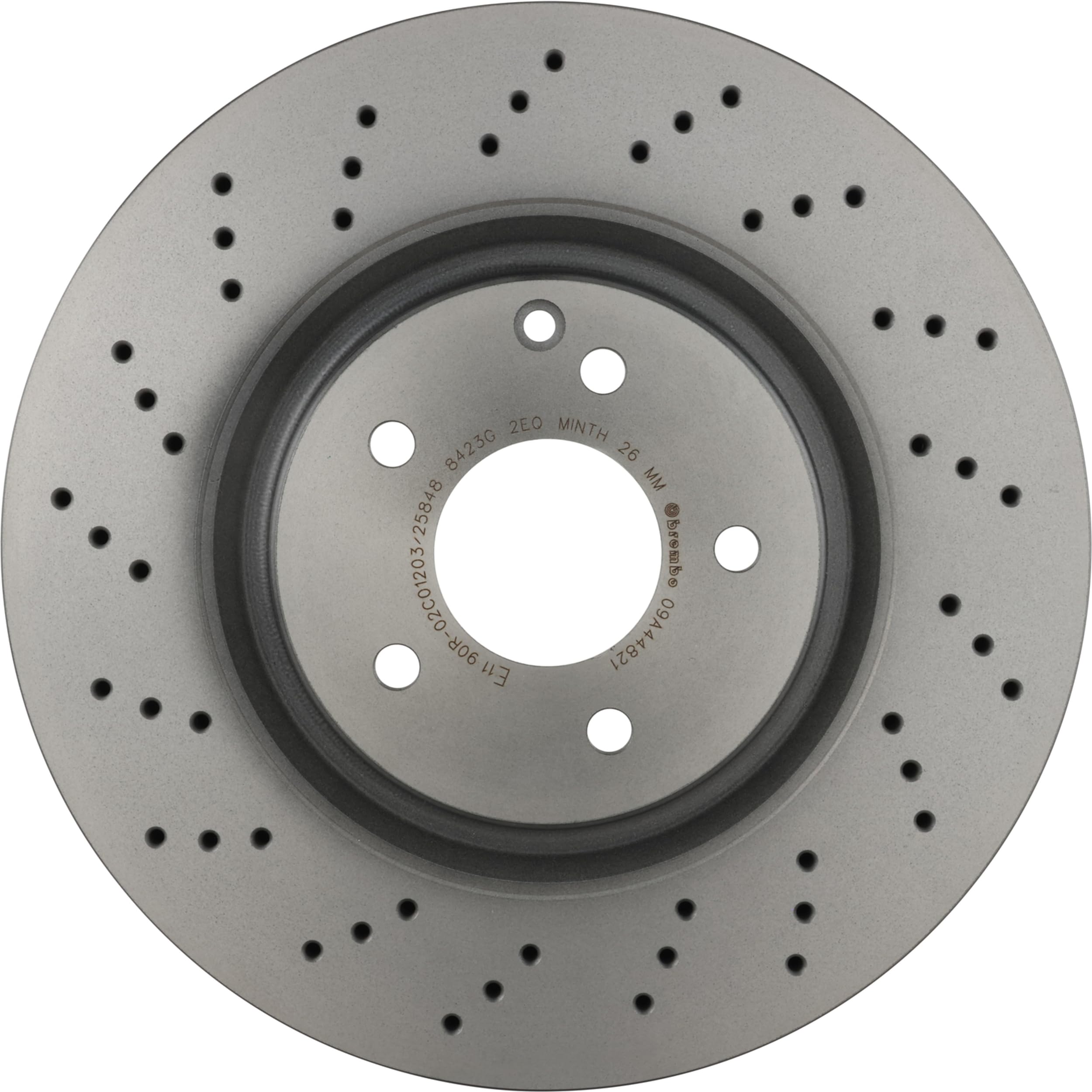 Brembo 09A44821 Discos de Freno con Recubrimiento UV, Set de 2