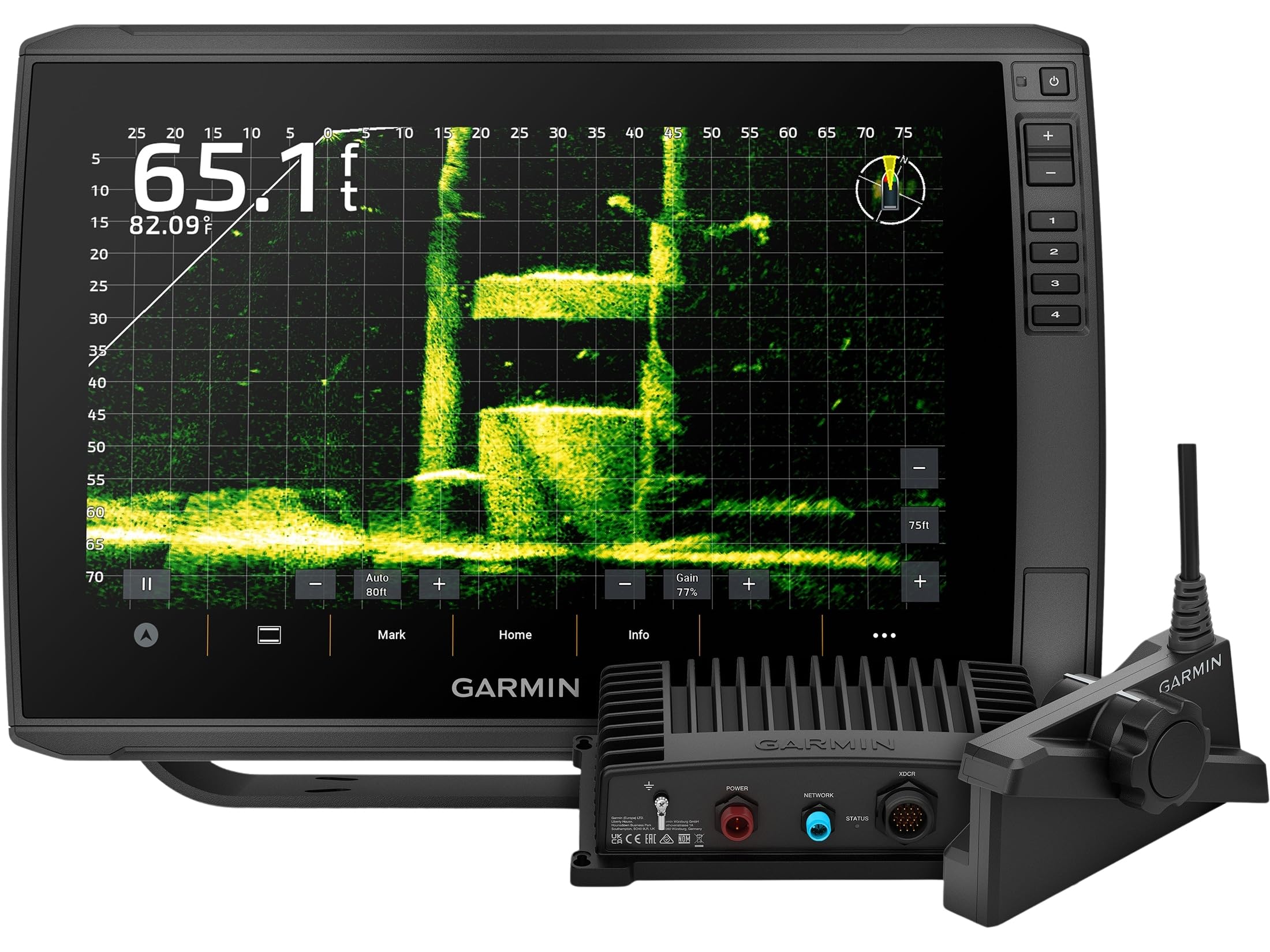 Garmin ECHOMAP Ultra 2 12-inch Chartplotter with LiveScope Plus Bundle, GPS, Chirp Sonar, Navionics+ Charts