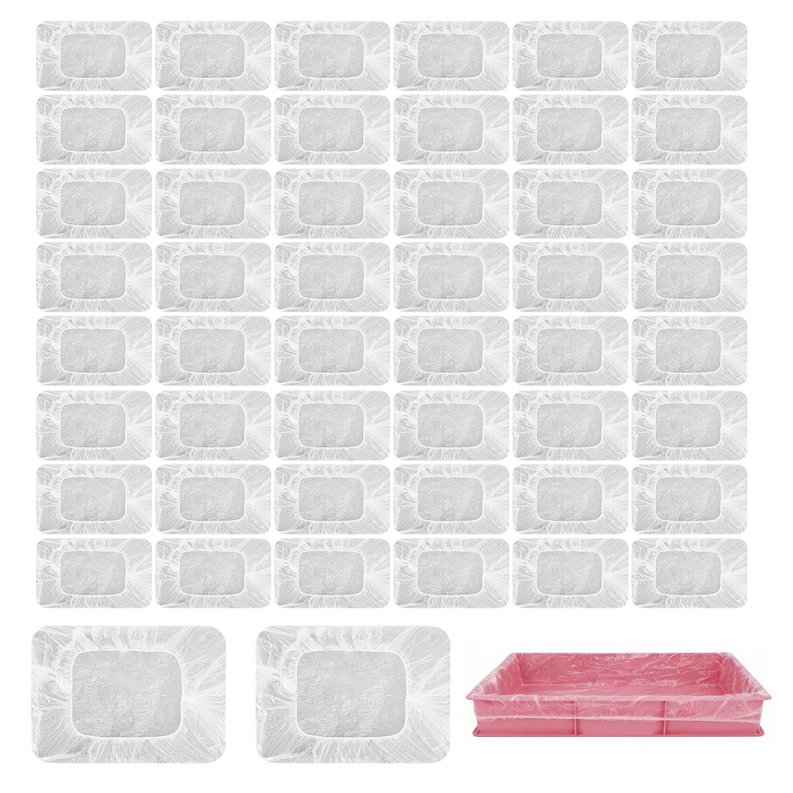 50 Pcs Paint Tray Liners, 9 Inch Paint Roller Tray Liners for House Painting Improvement DIY Projects Easy to Clean Up