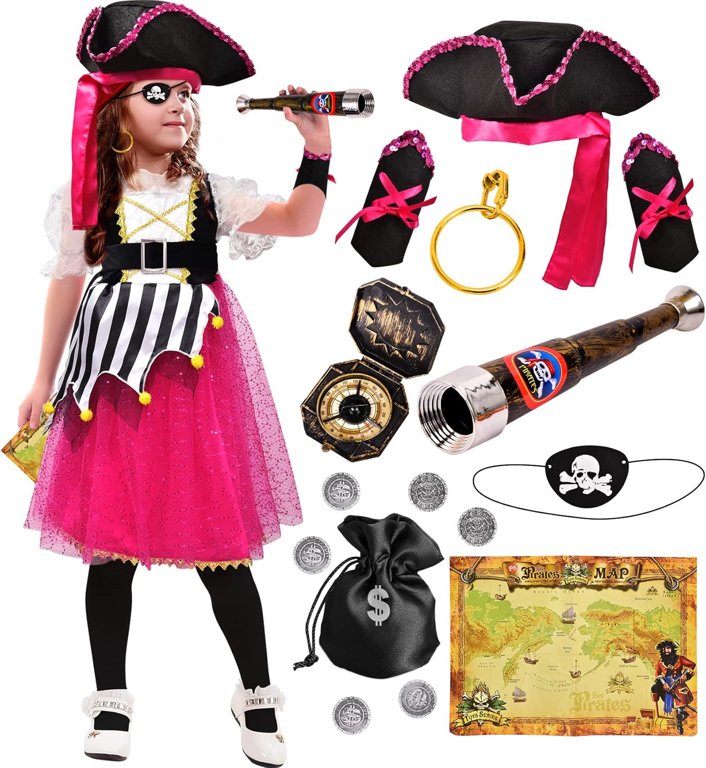 Disfraz de pirata GC para niñas Niños Niños Peru Ubuy