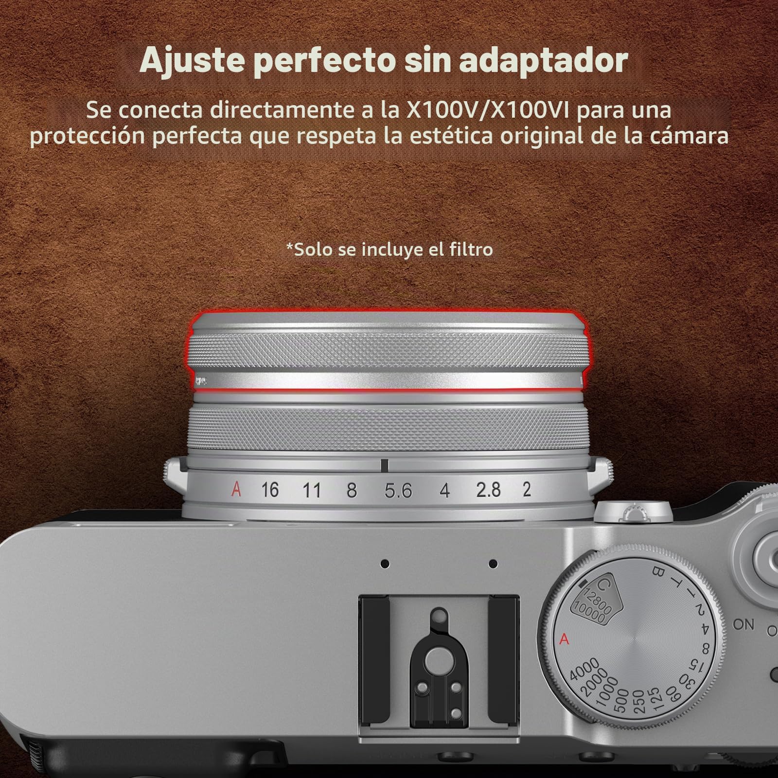 SmallRig Filtro UV para FUJIFILM X100VI / X100V (Plata) 5853