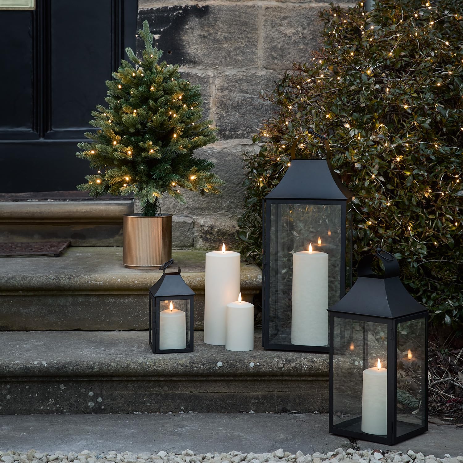 Amazon.de: Lights4fun 75cm Outdoor Tannenbaum LED Mini Weihnachtsbaum  beleuchtet Knstlicher Tannenbaum Auen Deko Weihnachten Christbaum Outdoor