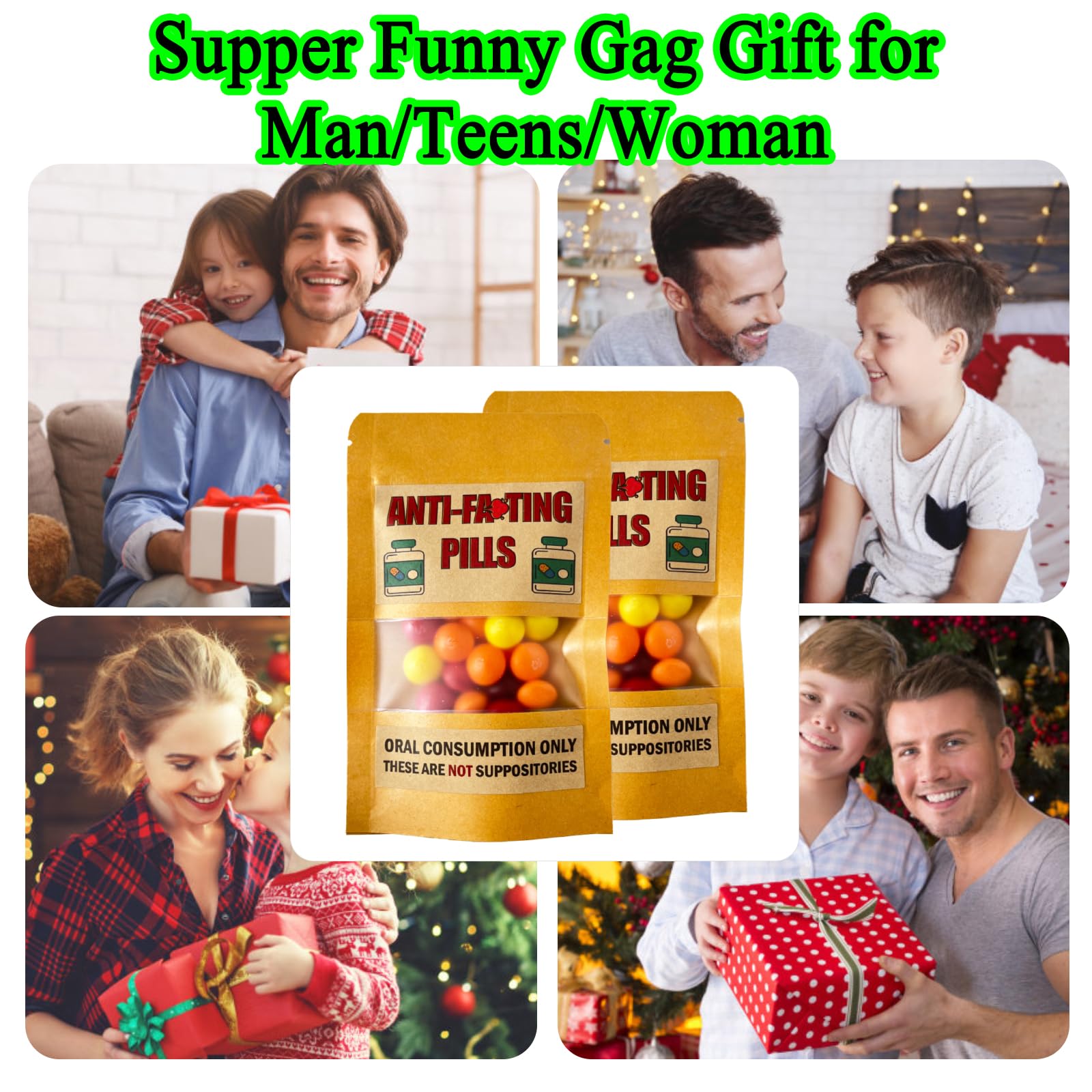 2 Pack Gag Gifts, Funny Gifts for Men, Anti-farting Prank Pill Box (EMPTY), Birthday Gifts for Men, 30th 40th Birthday Gifts for Him, JokeGifts for Boyfriend, Teen Boys, Grandson, Easter Basket Stuffers