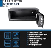 Vista 5 de Barska Digital Keypad Home & Office Steel Security Safe Lock Box with Deadbolts - 1.2 Cu Ft Standard