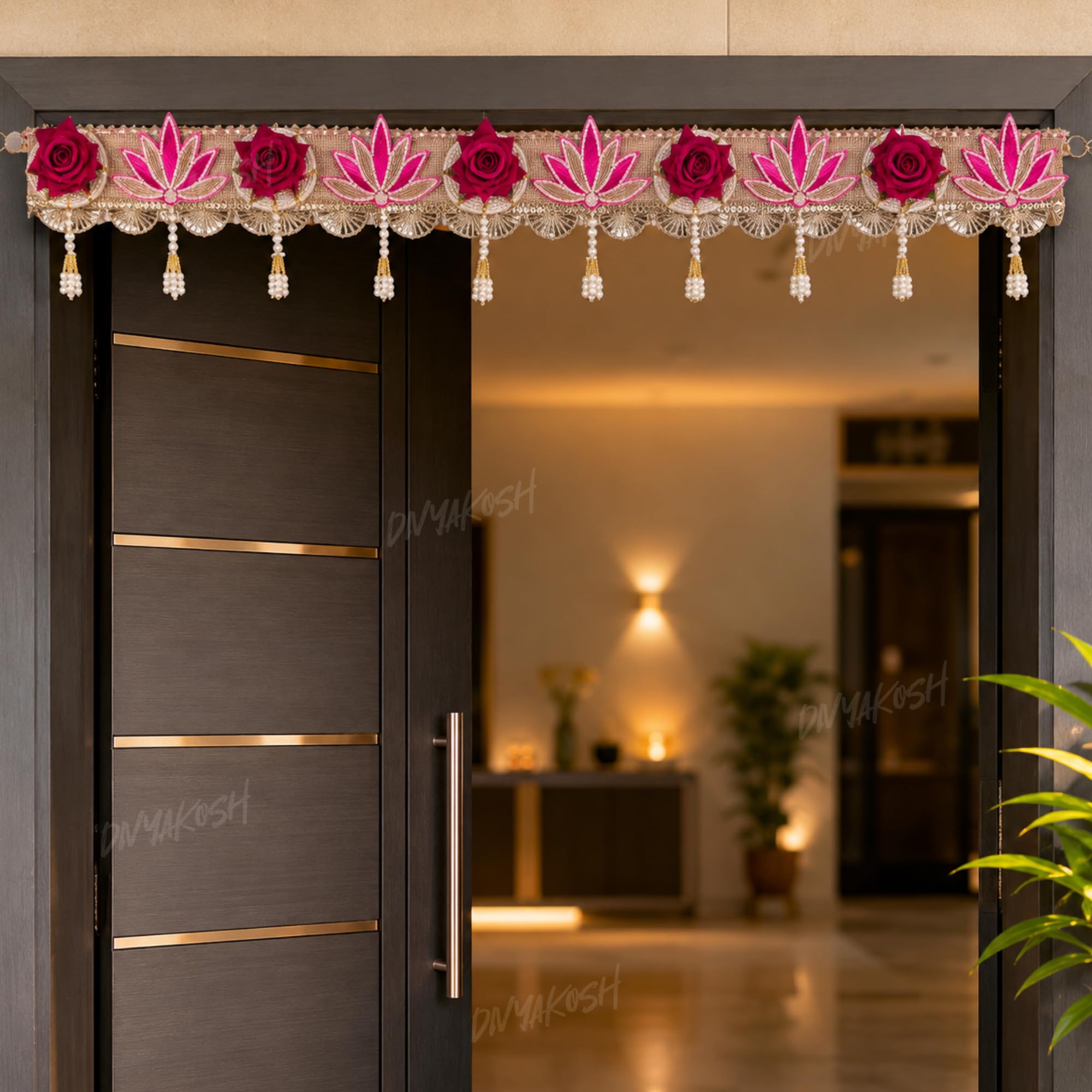 Divyakosh Rose Toran - Handmade Door Hanging -4