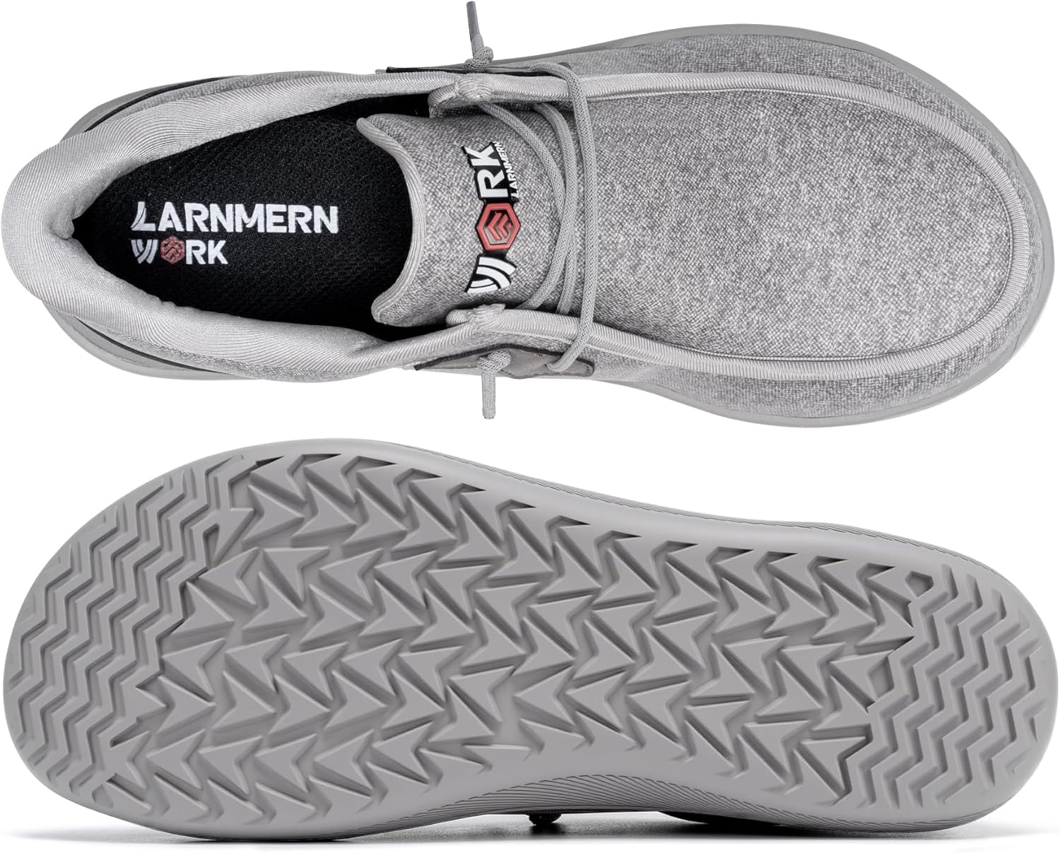 LARNMERN Waterproof Steel Toe Shoes Men Slip On Work Sneakers Lightweight Safety Loafers Comfortable - Image 7