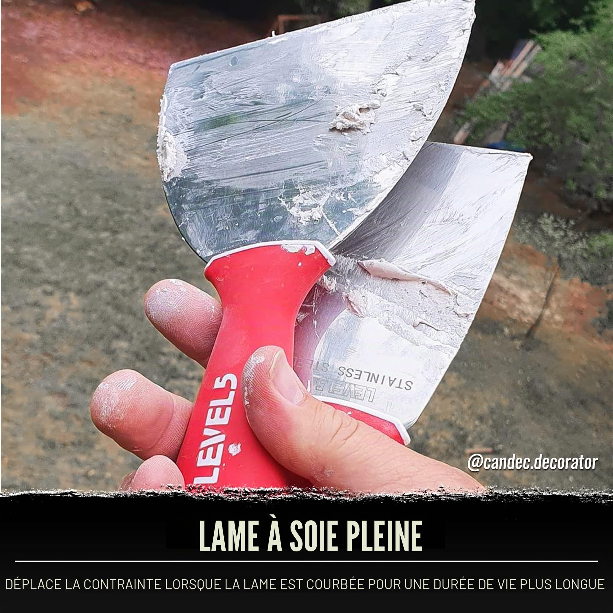 Couteau à enduire inox 20 cm - LEVEL 5