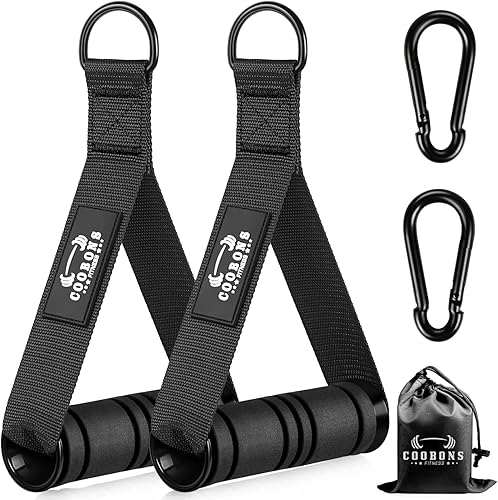 Asas de ejercicio resistentes, asas de cable de gimnasio para accesorios de máquina de cable, accesorios de cable con mango en D, asas para bandas