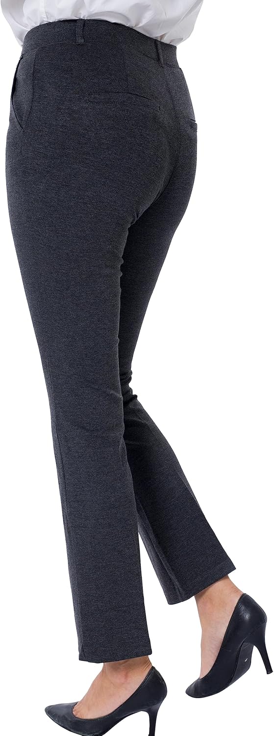 Marycrafts Women's Pull On Stretch Yoga Straight Dress Work Pants 29" /31"/33" - Image 5