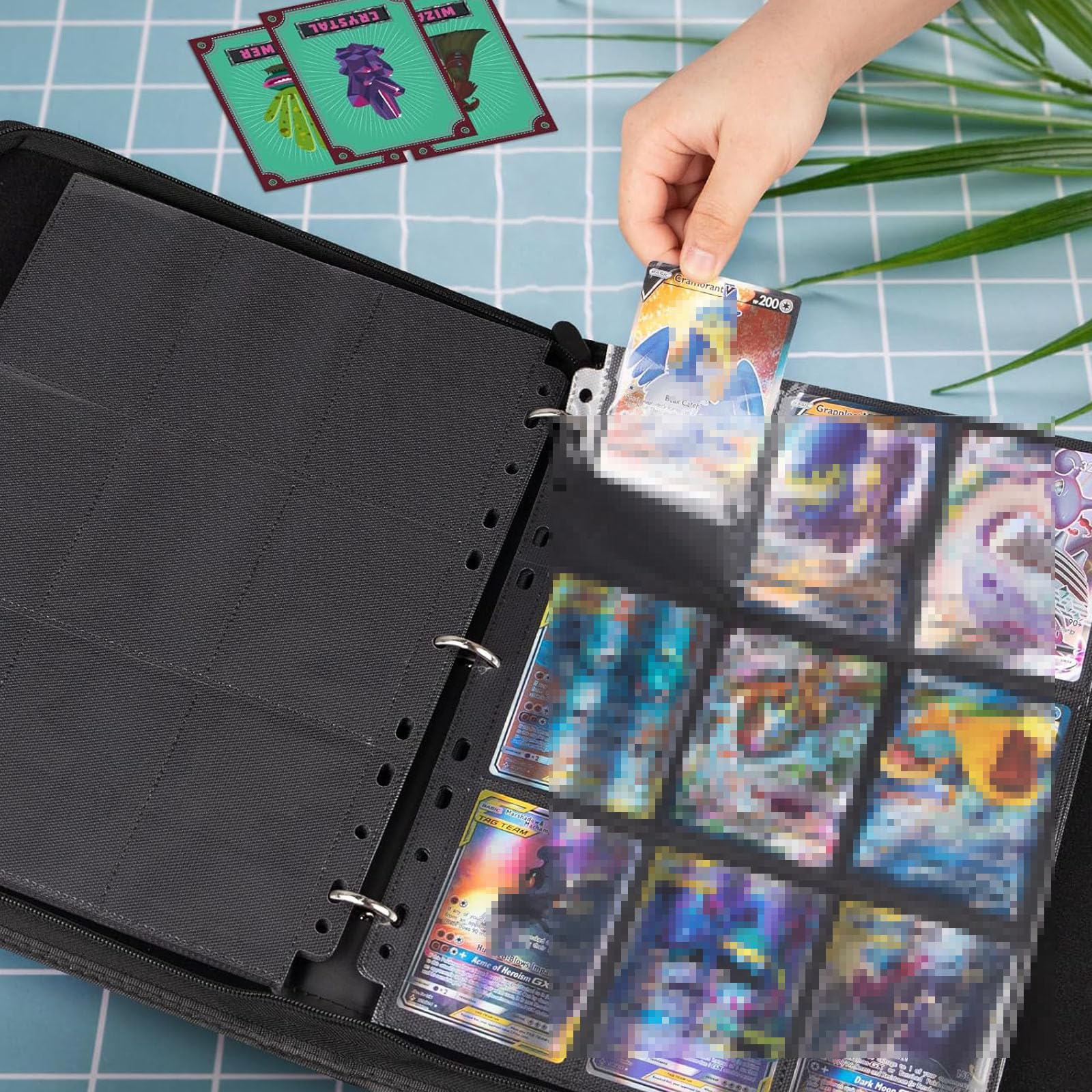 900 Taschen Sammelalbum - Pokémon Karten Ordner Mit 50 Seiten