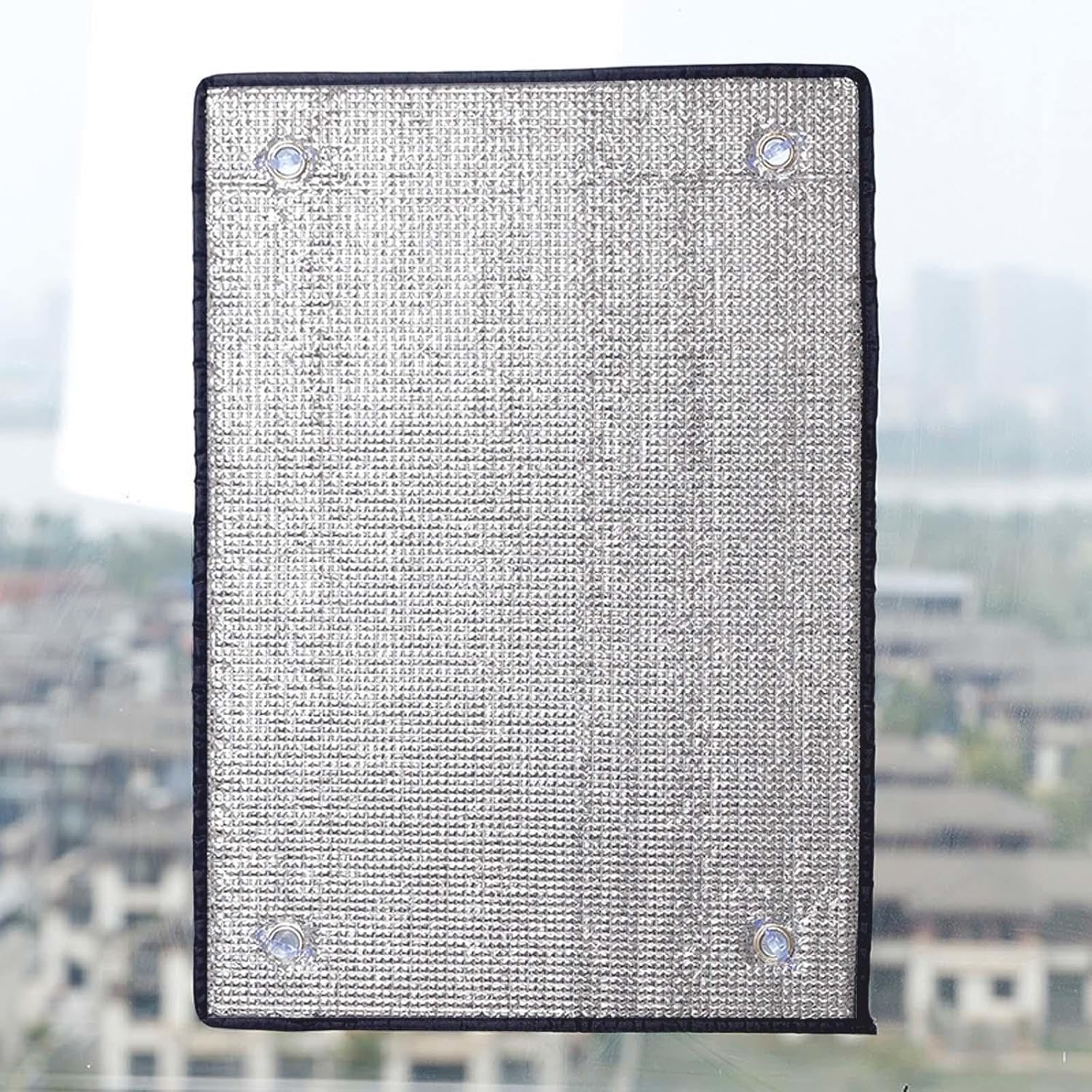 Window Film Privacy Film for Glass Windows,Heat Reflective Window Film,8mm Aluminium Foil Blackout Window Tinting Film,Heat Control Shield,Window Film Sun Blocker,No Glue,WxH-50x60cm(20x24in)