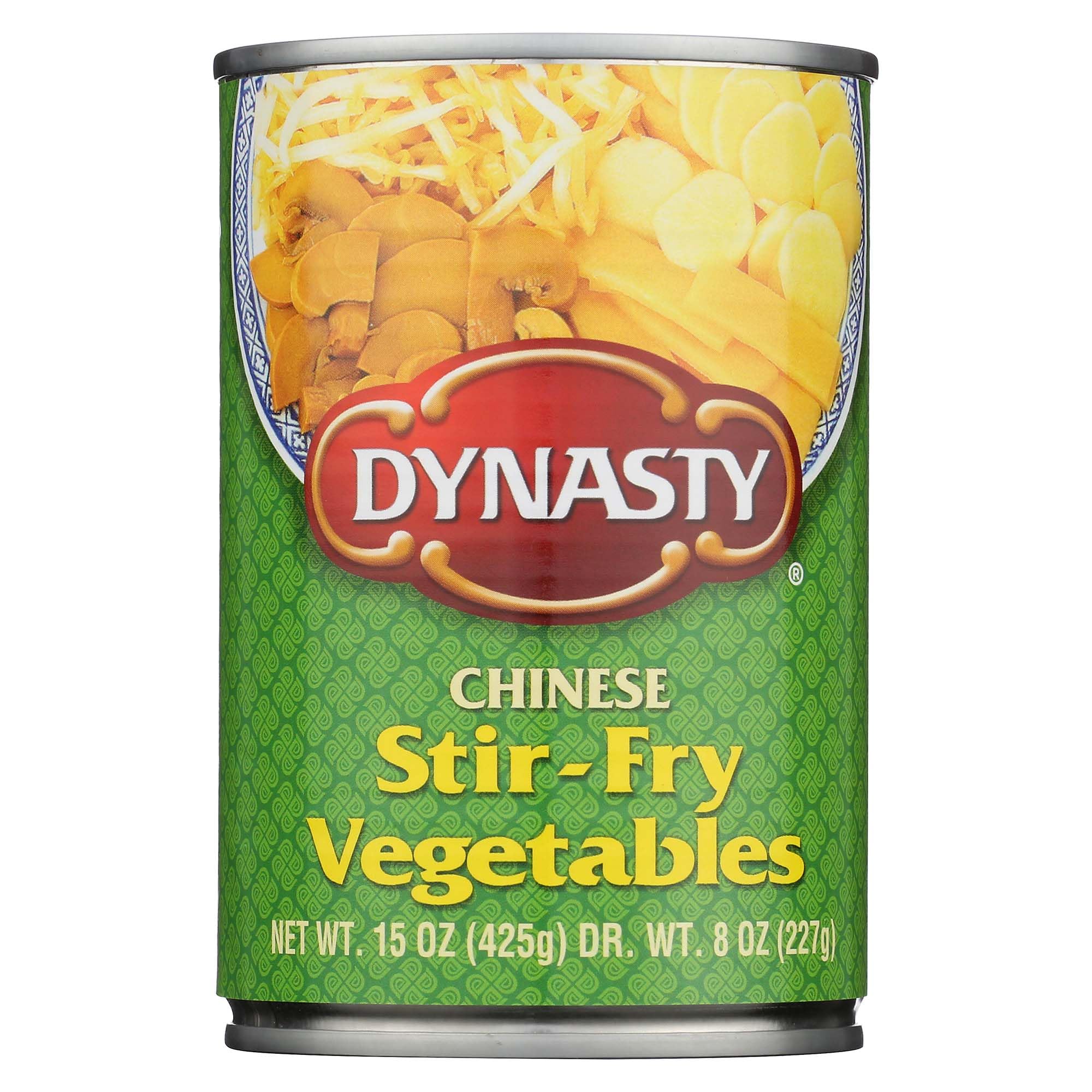 Dynasty Canned Stir-Fry Vegetables, 15-Ounce (Pack of 6)