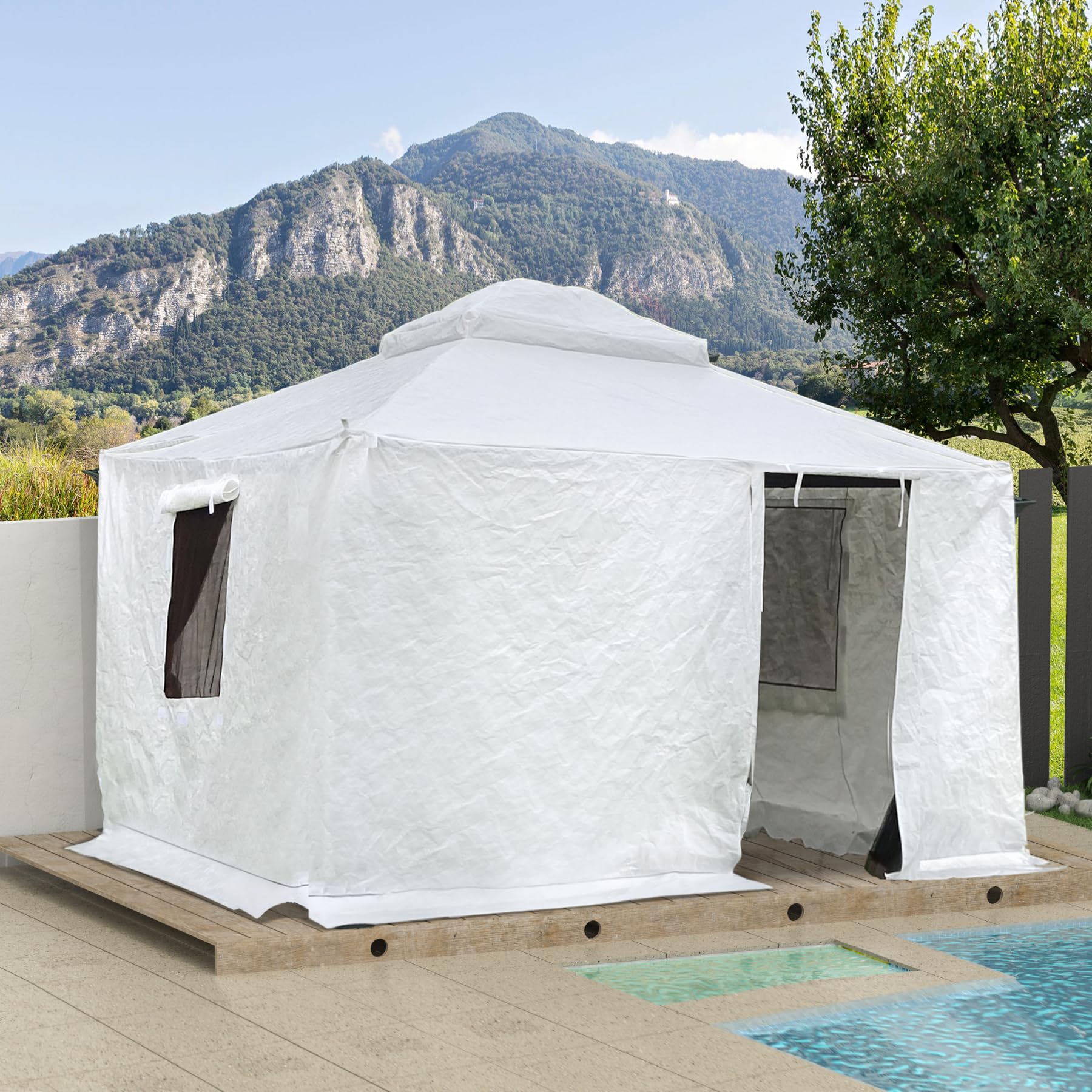 D*j様 【ほぼ新品】Cornerstone GRADIO Amazon.com : Domi 10'x 14' Universal Winter GazeboCover for