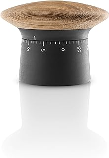 EVA SOLO | Countertop Kitchen Timer | Nordic Kitchen Collection | 60 Minute Alarm | Non-Slip Rubber Base | Danish Design - Functionality & Quality | D3.54 x W3.54 x H2.76 Inch | Black/Natural