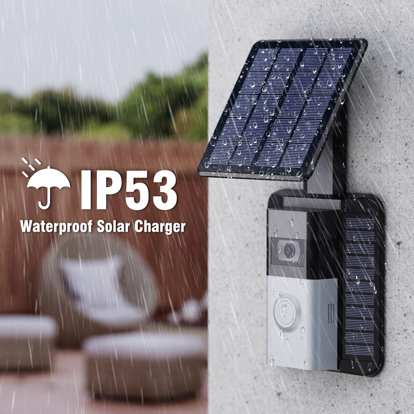 Ring Solar Charger Wasserstein Ring Video Doorbell (NOT 2nd Gen