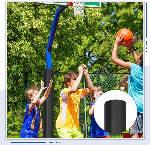 Miniatura 5 de Liliful Almohadillas para bastón de baloncesto de 72 pulgadas de alto IDurable para bastones de baloncesto, se adapta a postes redondos o cuadrados