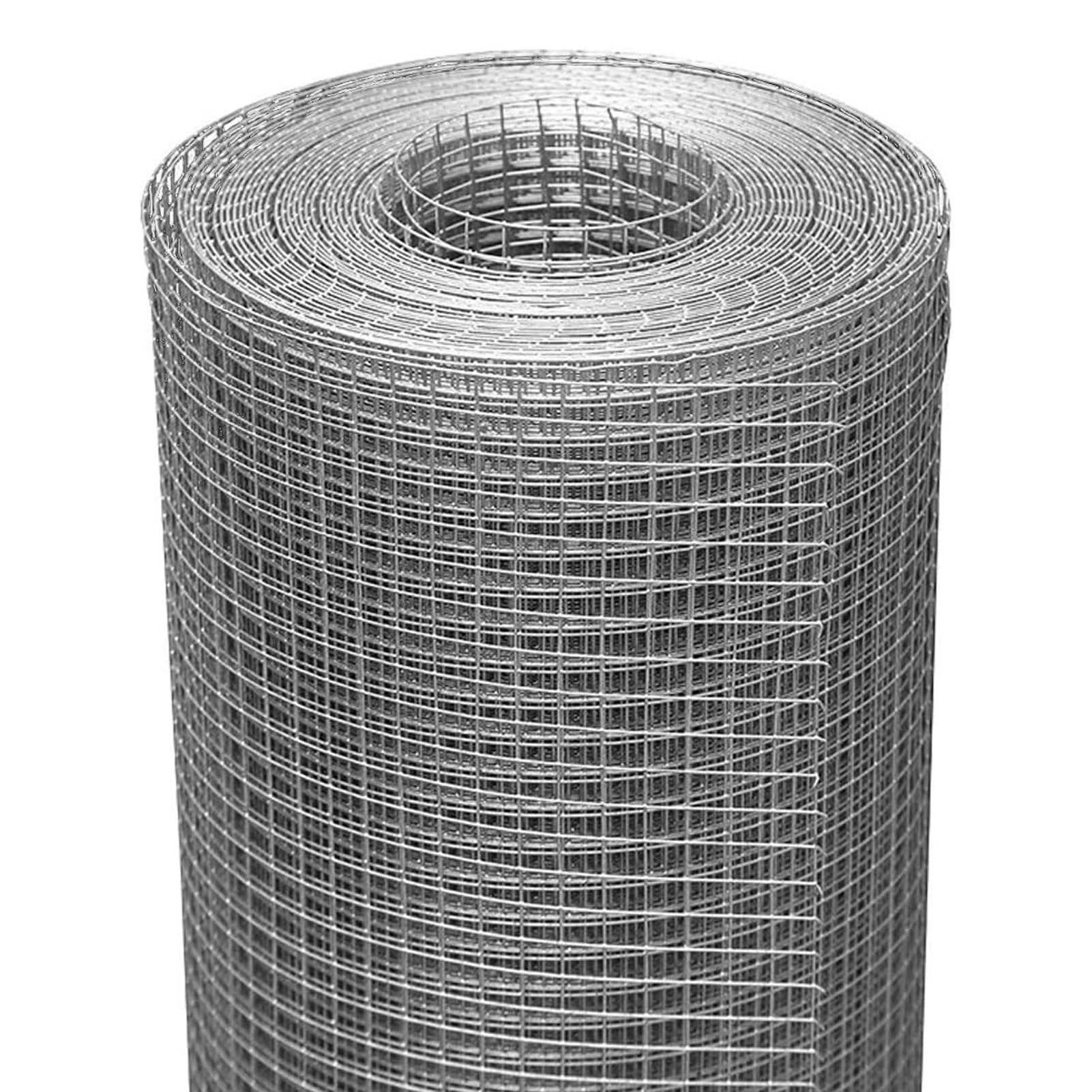 Grillage à poules métal soudé 1/2 pouce filet volaille inoxydable 1mx8m